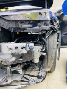 Установка на гибридный автомобиль Lexus NX350h подогревателя Бинар 5S бензин